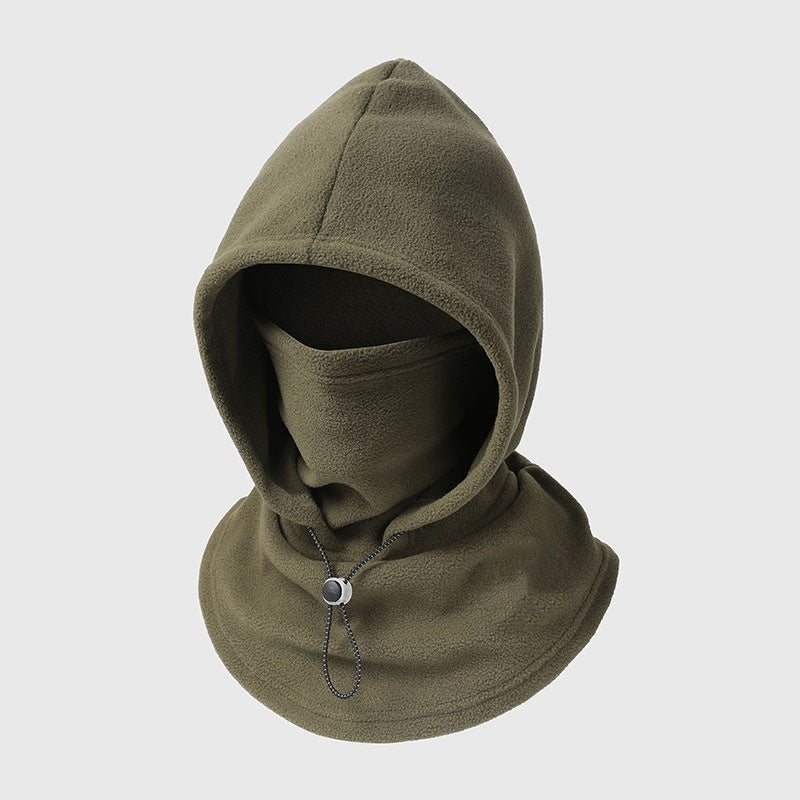 Cagoule thermique avec cordon de serrage