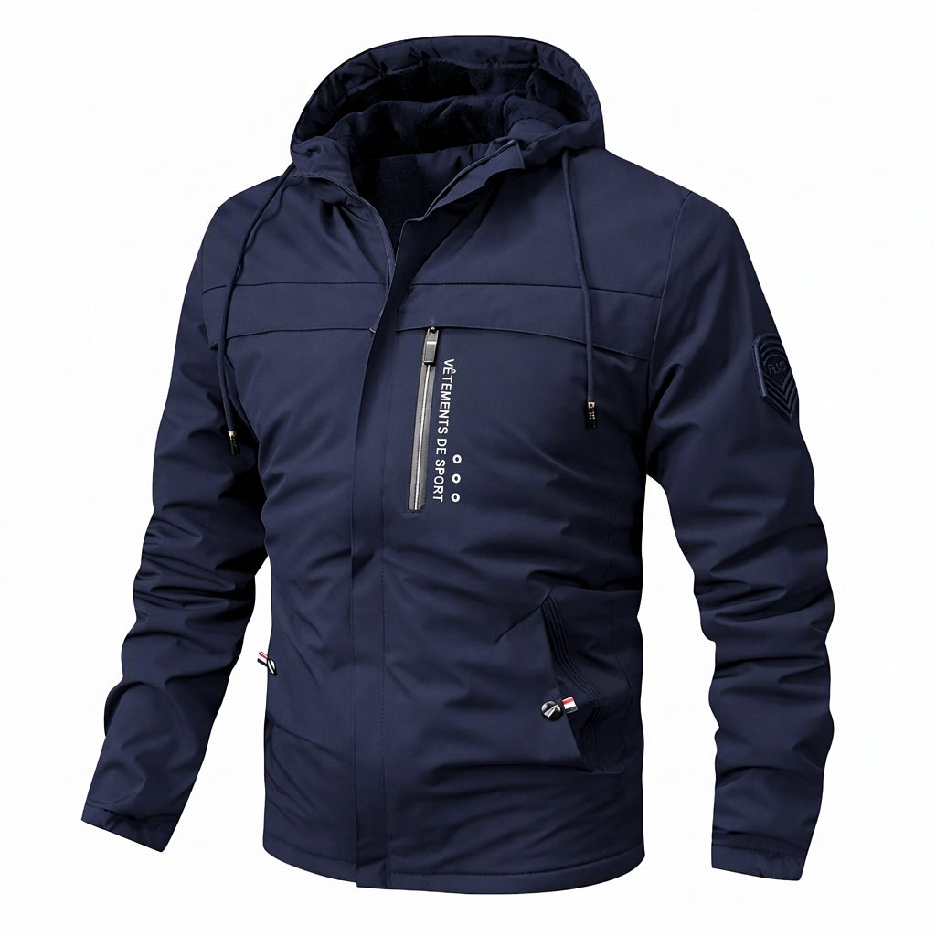 Manteau d'automne-printemps ample à doublure pelucheuse rétro américaine pour homme