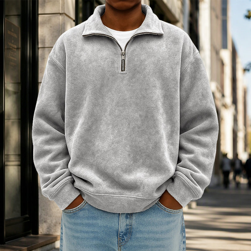 đSoldes ! Prix cassĂ©sđSweat-shirt dĂ©contractĂ© Ă col zippĂ© pour homme