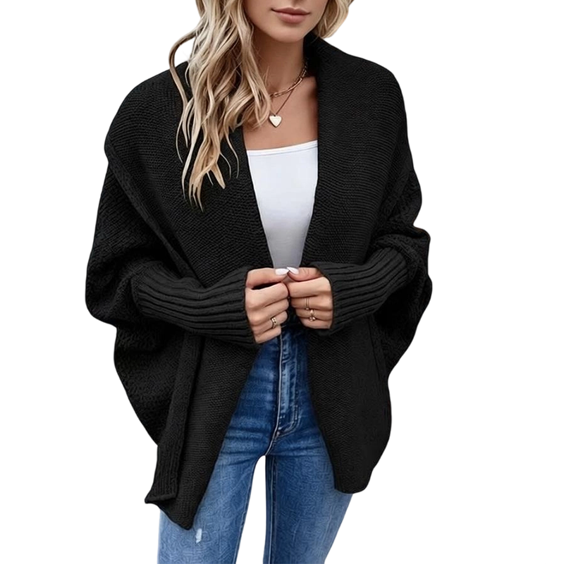 💖Soldes ! Prix cassés💖Cardigan en maille épaisse à manches chauve-souris pour femme