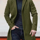 ⏳Liquidation totale⏳Veste de couleur unie à boucle simple pour hommes