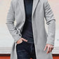 ⏳Liquidation totale⏳Veste de couleur unie à boucle simple pour hommes