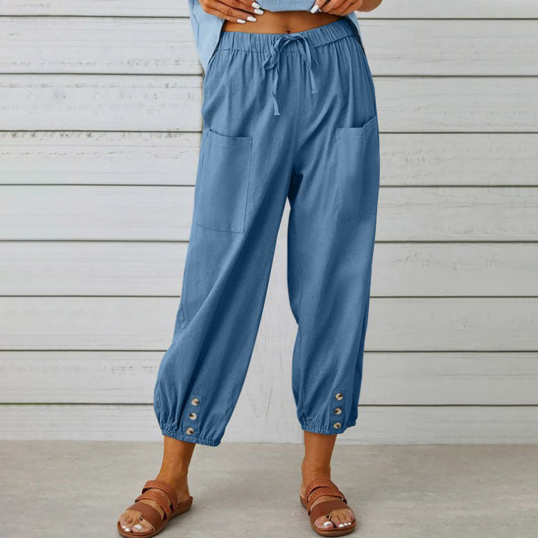 🔥Nouvelle Arrivée🔥Pantalon ample droit à jambe large pour femmes