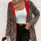 Liquidation totale！✨Nouveaux styles✨Manteau à capuche imprimé léopard double face