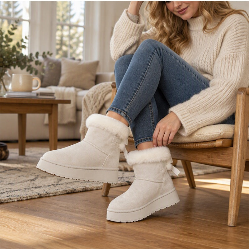 👜 -50 % sur toute la mode femme ! ✨Bottes de neige à plateforme mi-mollet pour femmes
