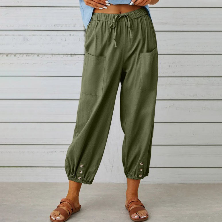 🔥Nouvelle Arrivée🔥Pantalon ample droit à jambe large pour femmes