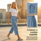👚 NOUVEAU BEST-SELLER : -50% aujourd’hui ! 🔥Pantalon capri d’été femme avec dentelle ajourée
