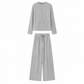 Ensemble décontracté pour femme composé d'un cardigan en maille et d'un pantalon large