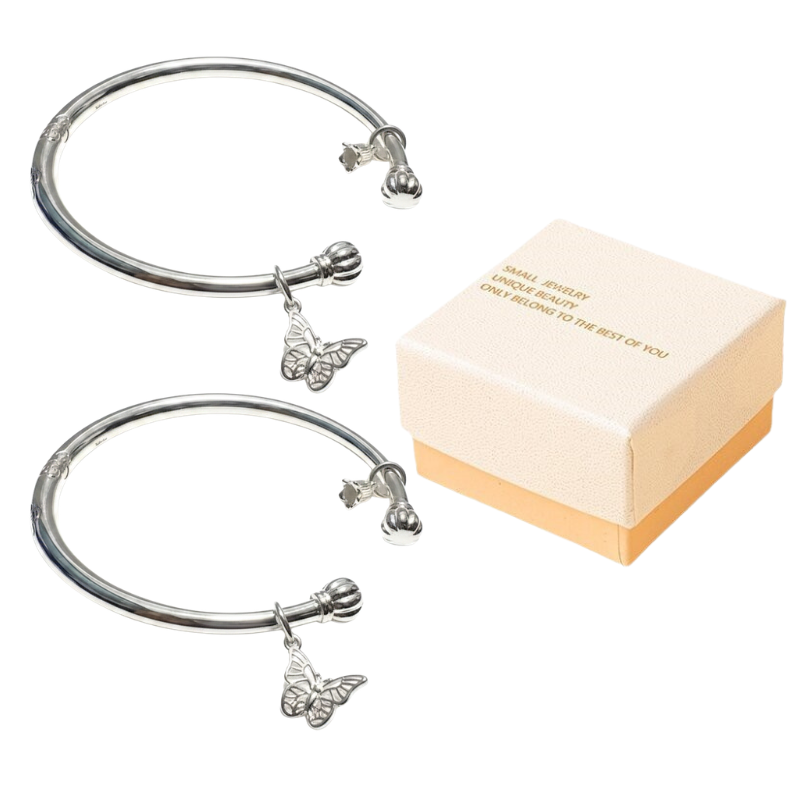 💫Bracelet rigide vintage à motif floral argenté💫Achetez-en 1, obtenez-en 1 gratuit MAINTENANT !!💥