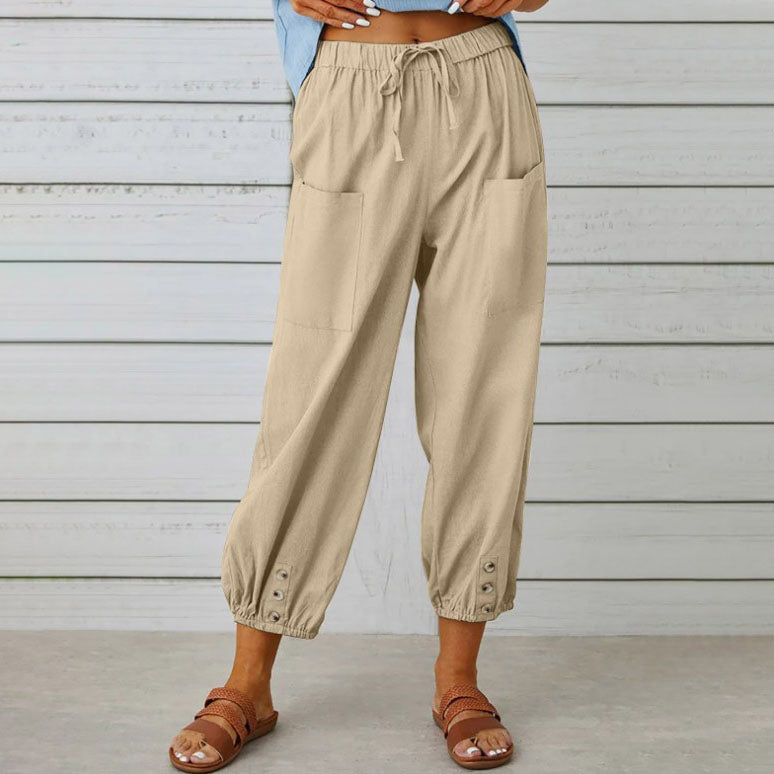 🔥Nouvelle Arrivée🔥Pantalon ample droit à jambe large pour femmes
