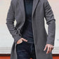 ⏳Liquidation totale⏳Veste de couleur unie à boucle simple pour hommes
