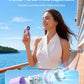 🌀PROMO FLASH 50%💨Mini Ventilateur Portable Turbo LED 6 Vitesses – 3000mAh, USB-C, 107g, Affichage, Parfait pour Voyage, Maquillage & Quotidien✨