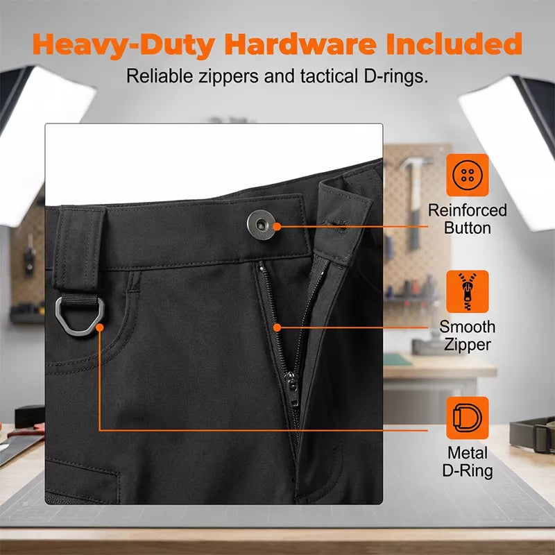 👖🛠️ PROMO LIMITÉE 50% ! Pantalon de Travail Homme Tous Métiers – Tissu Composite Durable, Multi-Poches Utilitaires, Renforts Genoux, Confort Toutes Saisons 🌡️