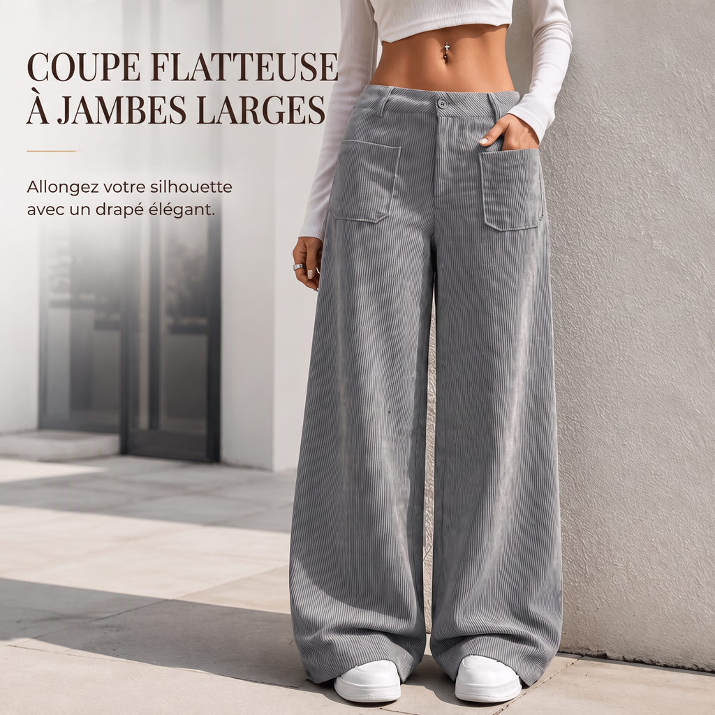 👖 Pantalon large décontracté coupe relax pour femme