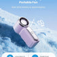🌀PROMO FLASH 50%💨Mini Ventilateur Portable Turbo LED 6 Vitesses – 3000mAh, USB-C, 107g, Affichage, Parfait pour Voyage, Maquillage & Quotidien✨