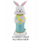 🐰 61% DE RÉDUCTION ! 🎉 Ballons 3D sur Pied pour Pâques – Géants Lapin/Carotte/Poussin/Œuf – Décoration Festive, Gonflage à l'Air & Parfait pour Enfants/Jardin 🌷