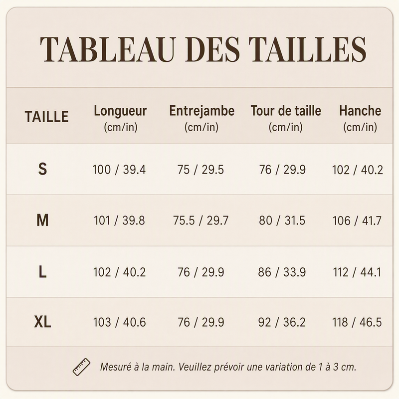 👖 Pantalon large décontracté coupe relax pour femme