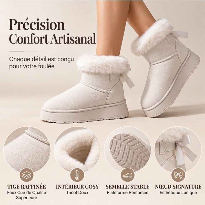 👜 -50 % sur toute la mode femme ! ✨Bottes de neige à plateforme mi-mollet pour femmes