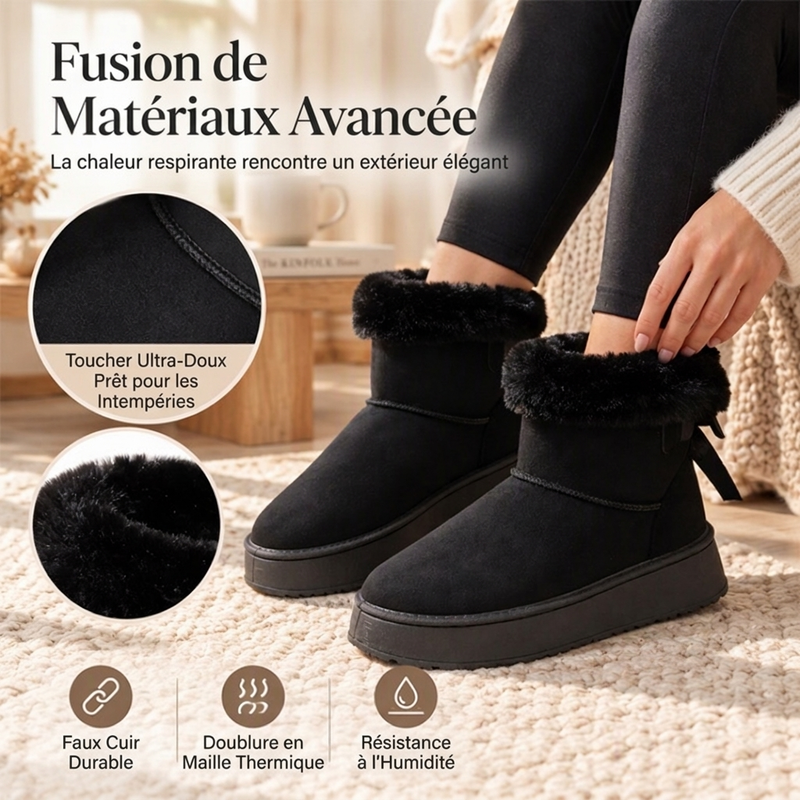👜 -50 % sur toute la mode femme ! ✨Bottes de neige à plateforme mi-mollet pour femmes