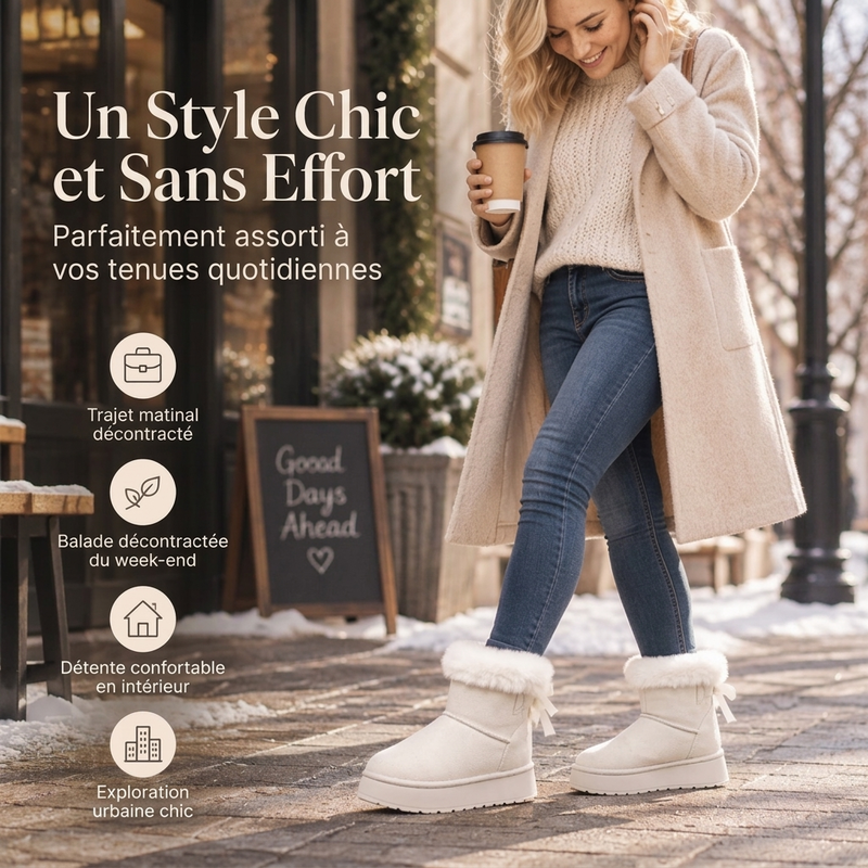 👜 -50 % sur toute la mode femme ! ✨Bottes de neige à plateforme mi-mollet pour femmes