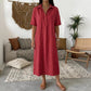☀️ Robe chemise décontractée femme en mélange de lin – Un style naturel pour les journées ensoleillées ✨