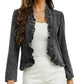🥳VENTE CHAUDE 2026🥳💞50K+ VENDUS !👵☀️ 56% DE RÉDUCTION ! Veste en Jean à Devant Ouvert – Sans boutons, facile à enfiler/enlever. Volants flatteurs, tissu respirant. Lavage bleu classique. Un inémporel de garde-robe. 🌿✅