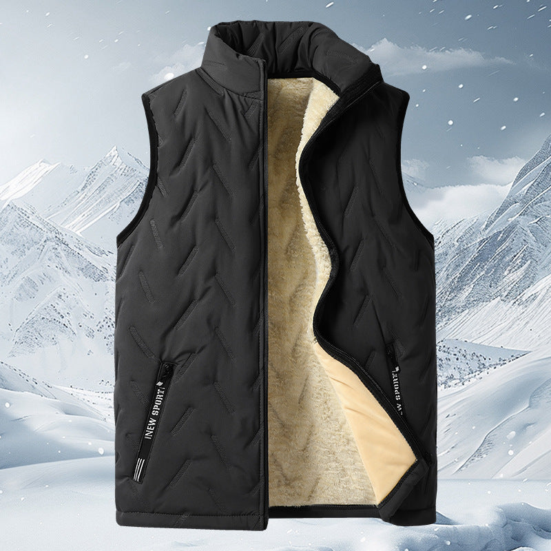 💖Offre spéciale Noël !❄️Gilet Sans Manches Unisexe🧥Doublure Polaire Chaude et Coupe Moderne, Idéal pour la Superposition Hivernale📦