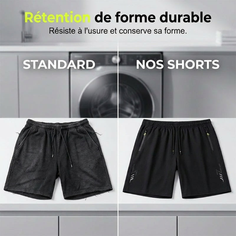 Short de sport homme à séchage rapide