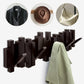 Porte-manteau mural créatif avec pinces rétractables
