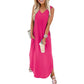 📢🌞 Subvention limitée en été-71% de réduction 🌷 Robes d'été Robe Maxi Vacances Plage Robes de soleil avec poches