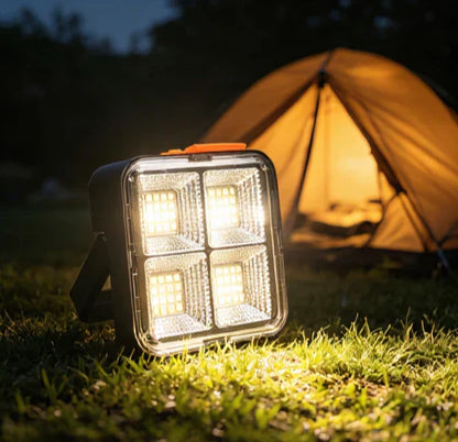 Lampe de travail solaire portable à 4 modes d'éclairage
