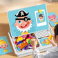 Boîte à puzzle magnétique pour enfants avec jeu et planche à dessi