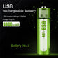 🔋💥Piles rechargeables AA au lithium avec port USB - Sortie constante de 1.5 V, longue durée de vie (plus de 1 000 cycles)♻️