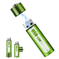 🔋💥Piles rechargeables AA au lithium avec port USB - Sortie constante de 1.5 V, longue durée de vie (plus de 1 000 cycles)♻️