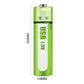 🔋💥Piles rechargeables AA au lithium avec port USB - Sortie constante de 1.5 V, longue durée de vie (plus de 1 000 cycles)♻️