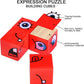 🎭 Puzzle 5D Changement de Visages - Jeu Familial Interactif, Stimule la Créativité et la Logique des Enfants 👨‍👩‍👧‍👦✨