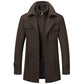 🔈45% DE RÉDUCTION!🧥MANTEAU HOMME DOUBLE COL🍂Laine Chaude Premium, Coupe Moderne pour Automne-Hiver, Style Élégant Intemporel✨