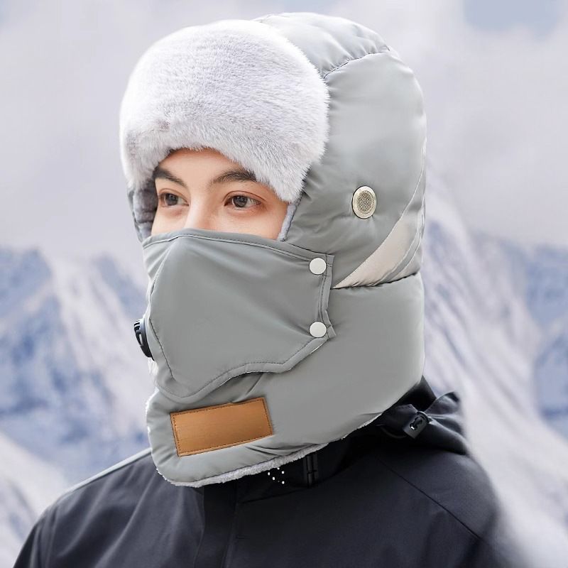 💖Soldes ! Prix cassés💖Chapeau de trappeur chaud avec bande réfléchissante de sécurité