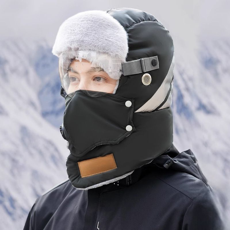 💖Soldes ! Prix cassés💖Chapeau de trappeur chaud avec bande réfléchissante de sécurité
