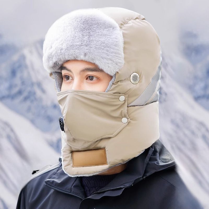 💖Soldes ! Prix cassés💖Chapeau de trappeur chaud avec bande réfléchissante de sécurité