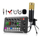 🔥F998 Live Sound Card Audio Mixer, Interfaccia Audio Podcast con Effetti Mixer DJ, Voice Changer con Effetti Sonori per Karaoke Live Streaming Record Gaming🎤