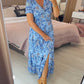 👗 49% DE RÉDUCTION ! 💃 Robe Longue à Col en V Imprimée – Coupe Élégante, Tissu Confortable & Style Polyvalent ✨