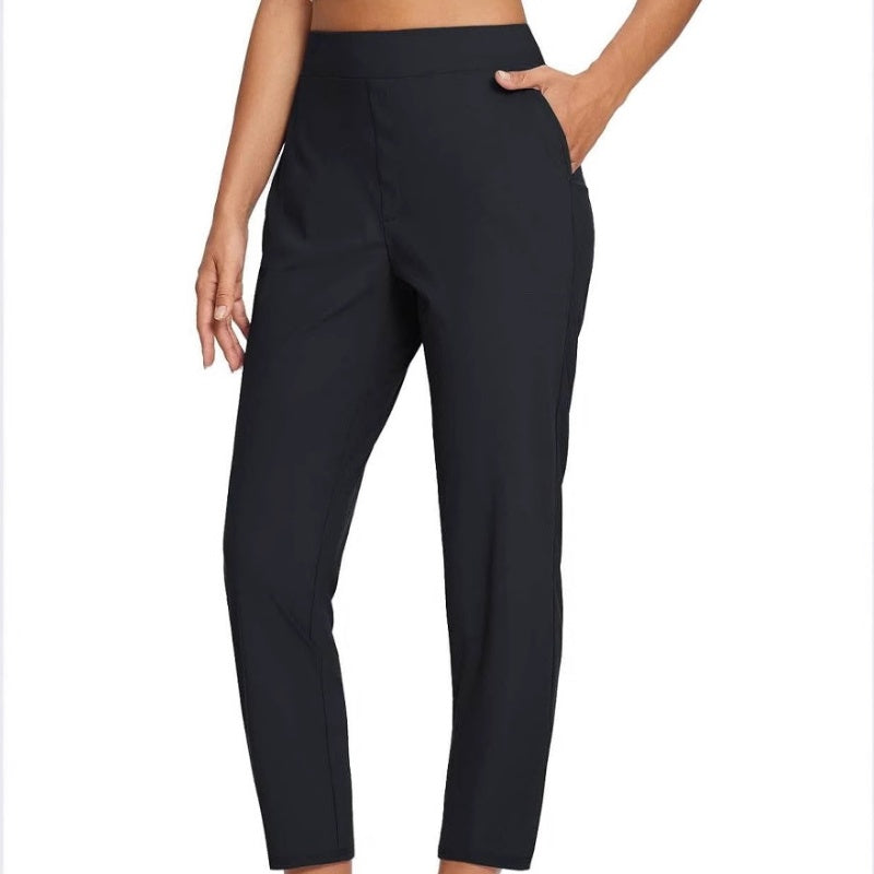 Noir HOMME Pantalon Jogging Slim Fit en piqué avec poches zippées Noir HOMME Pantalon Jogging Slim Fit en piqué avec poches zippées