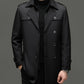 🔥 53% KORTING ! ✨ Mannen Lange Trenchcoat - Afneembare Voering, Winddicht en Waterafstotend, Klassiek en Praktisch 🧥🌂