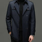 🔥 53% KORTING ! ✨ Mannen Lange Trenchcoat - Afneembare Voering, Winddicht en Waterafstotend, Klassiek en Praktisch 🧥🌂