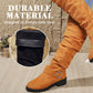 Bottes à genoux froissées pour femmes avec sangles à boucles