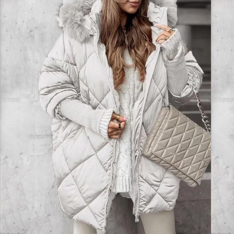 ❄️Soldes d'hiver❄️Parka mi-longue pour femme à manches tricotées✈️Livraison gratuite✈️