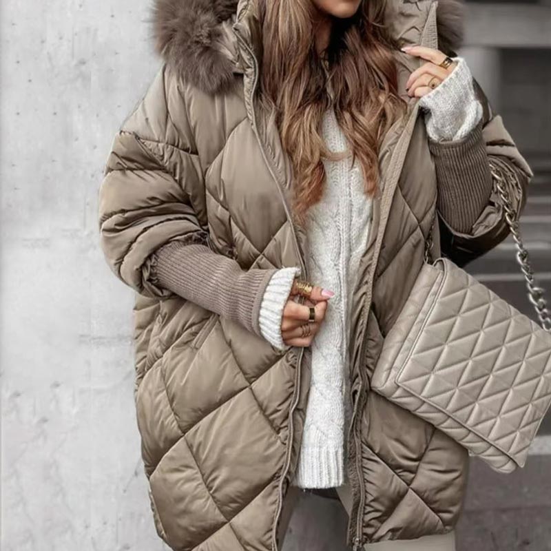 ❄️Soldes d'hiver❄️Parka mi-longue pour femme à manches tricotées✈️Livraison gratuite✈️