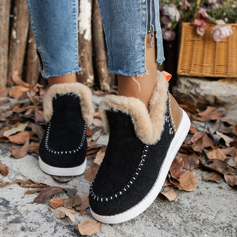 👢 50% DE RÉDUCTION ! ❄️ Bottes de Neige Femmes à Doublure Polaire - Semelle Antidérapante et Isolation Chaude pour Temps Glacial 🧊📦