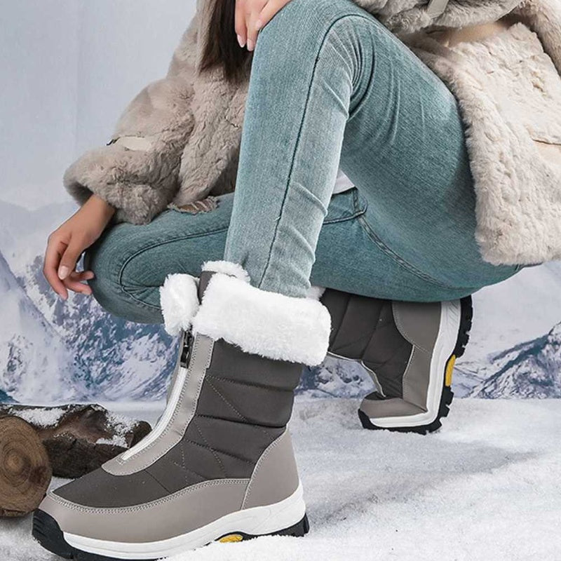 🔥DERNIER JOUR DE SOLDES 50 % DE RÉDUCTION🔥 Bottes de neige chaudes antidérapantes à fermeture éclair pour femmes